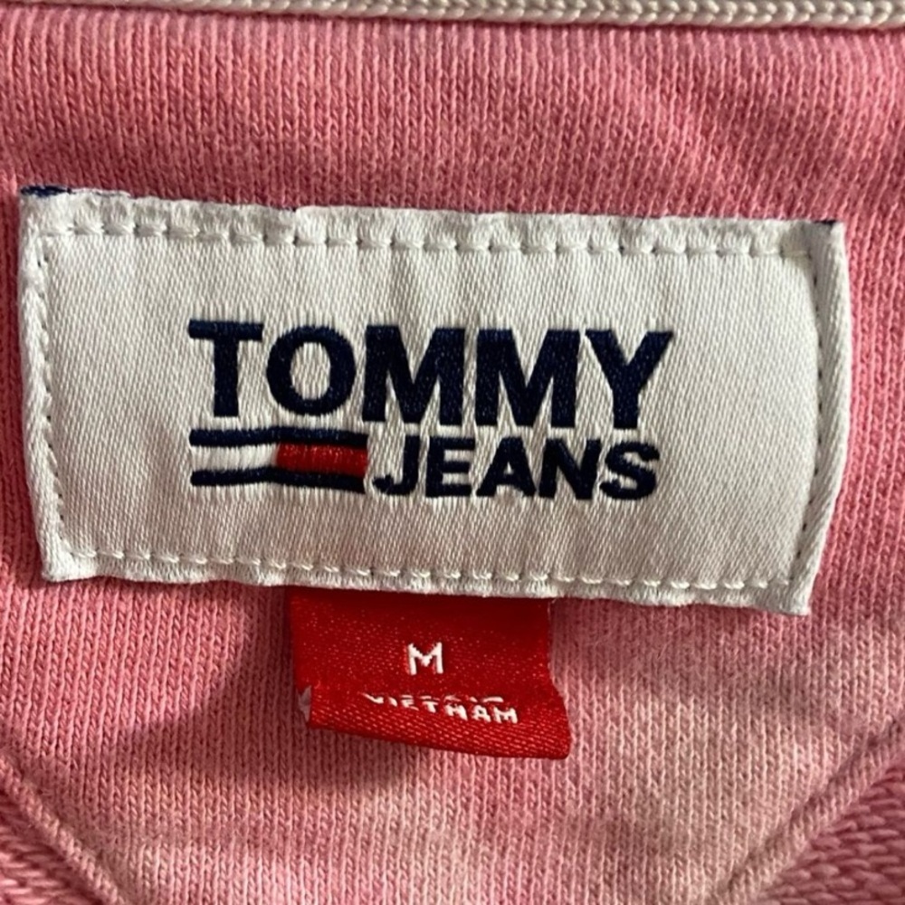 Tommy Jeans Pink Tie-Dye Sweatshirt Y2K men Medium - Picture 6 of 7